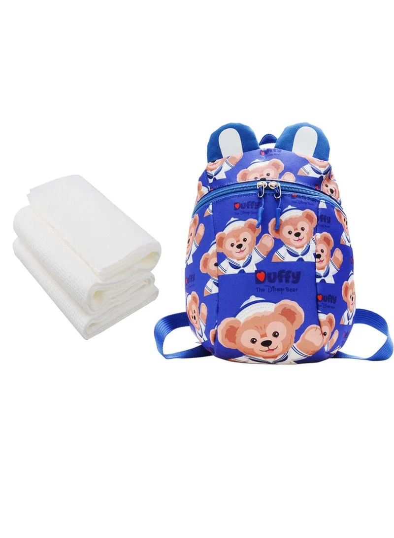 ستار بيبيز Back To School Combo Pack Kids School Bag With Disposable Towel Pack Of 3   Blue Print